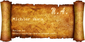 Michler Aura névjegykártya